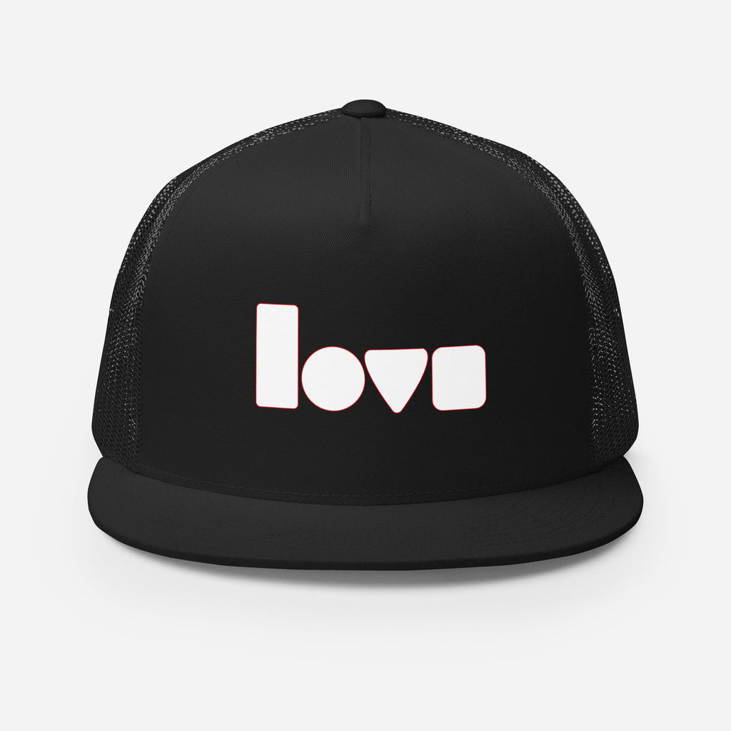 Geo-Love Trucker Cap, Schwarz, Vorderansicht
