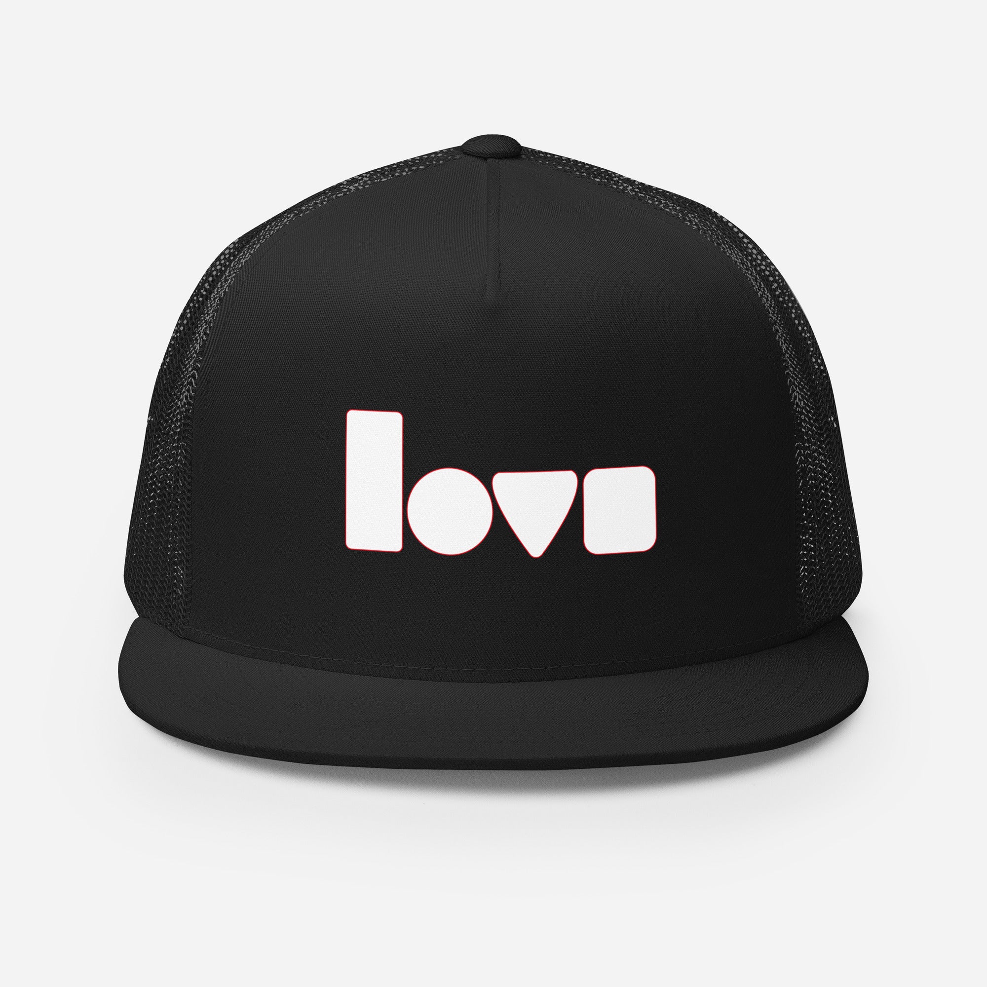 Geo-Love Trucker Cap, Schwarz, Vorderansicht