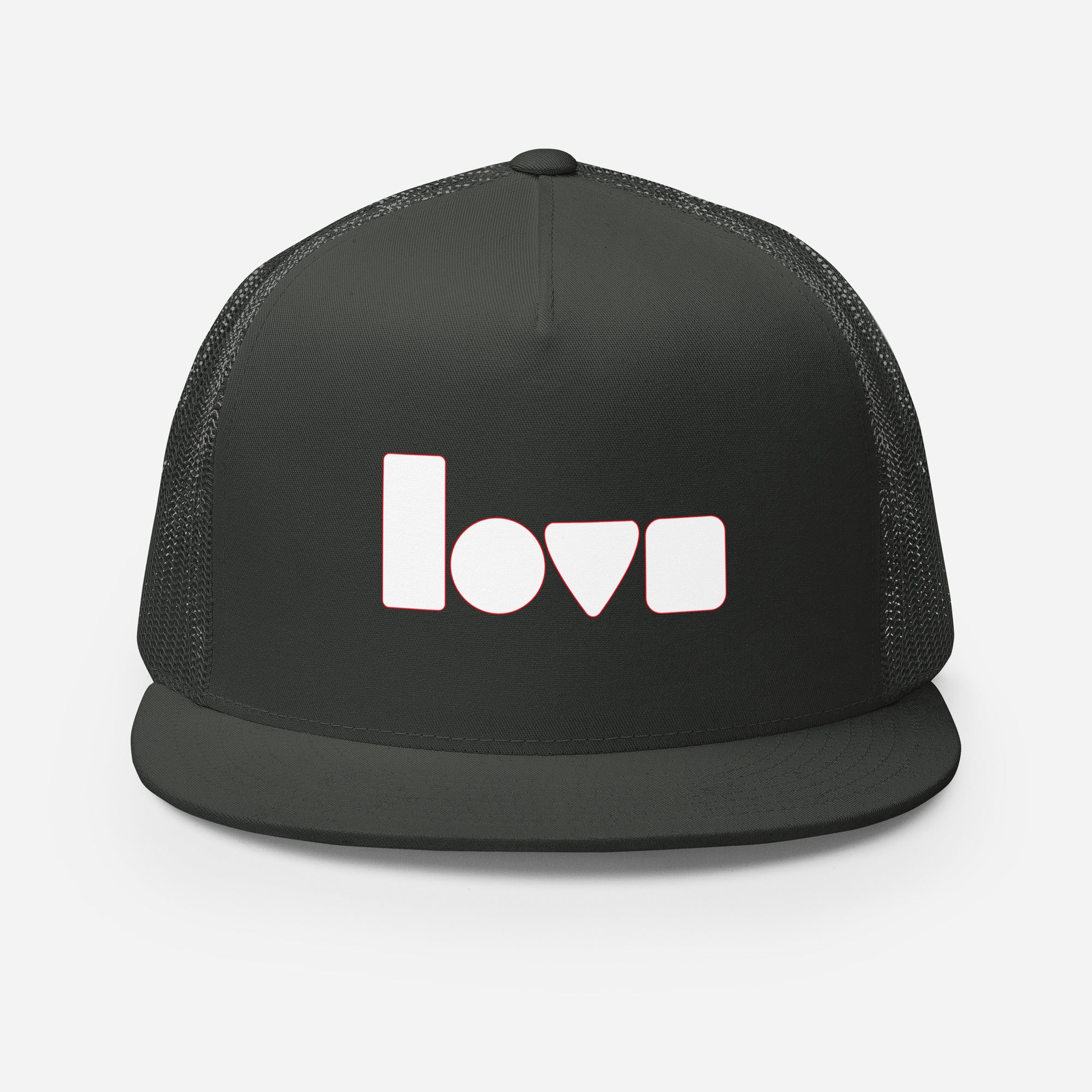 Geo-Love Trucker Cap, Anthrazit, Vorderansicht