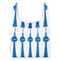 Berlin Fernsehturm Allover-Print Einkaufstasche, Weiß, Vorderansicht