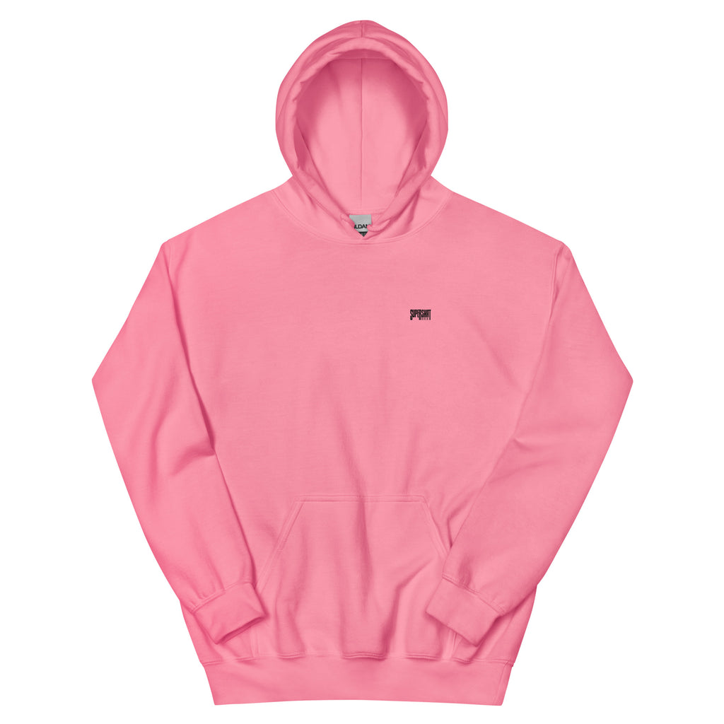 Supershirt Basic Unisex-Hoodie, Azalea, Vorderansicht