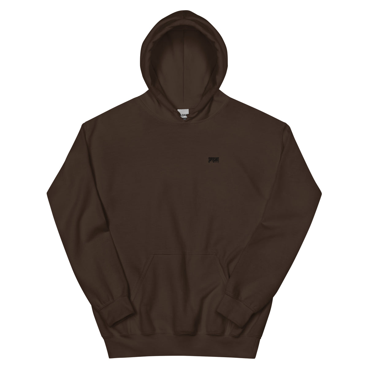 Supershirt Basic Unisex-Hoodie, Dark Chocolate, Vorderansicht