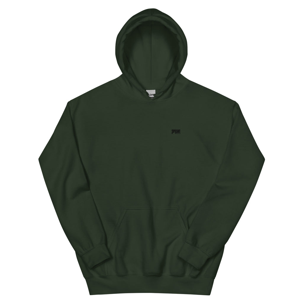 Supershirt Basic Unisex-Hoodie, Waldgrün, Vorderansicht