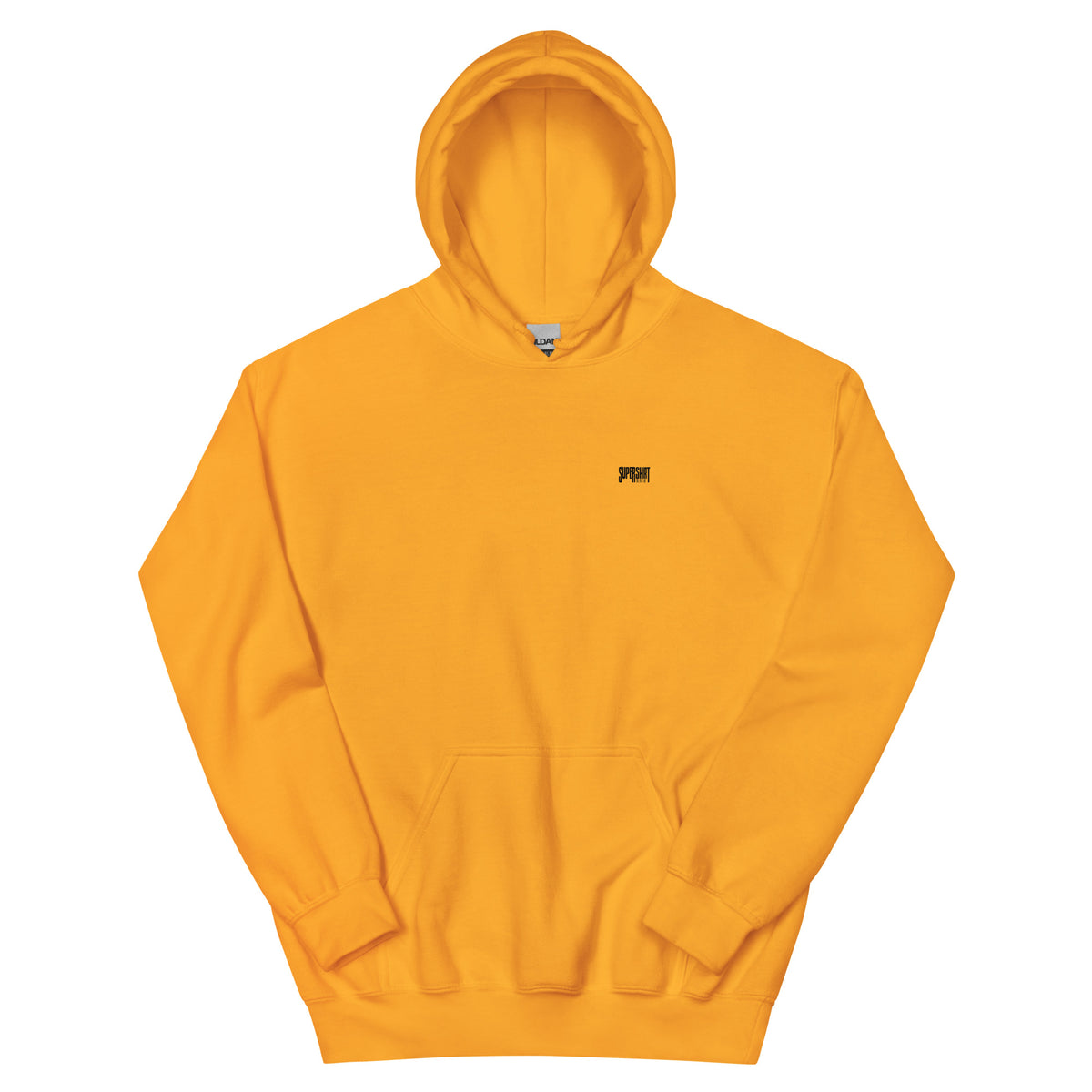 Supershirt Basic Unisex-Hoodie, Gold, Vorderansicht
