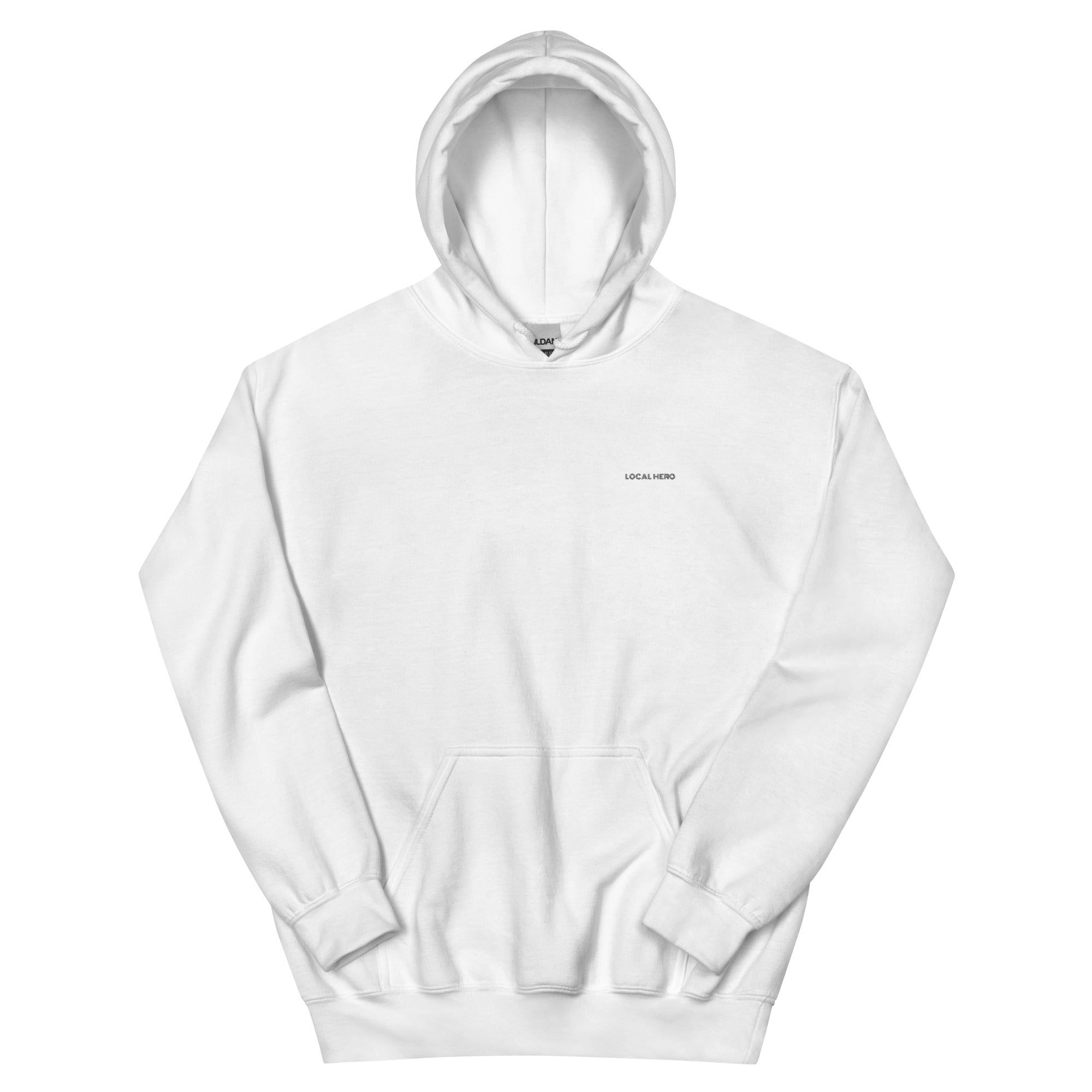 Local Hero Unisex-Hoodie, Heather Navy, Vorderansicht