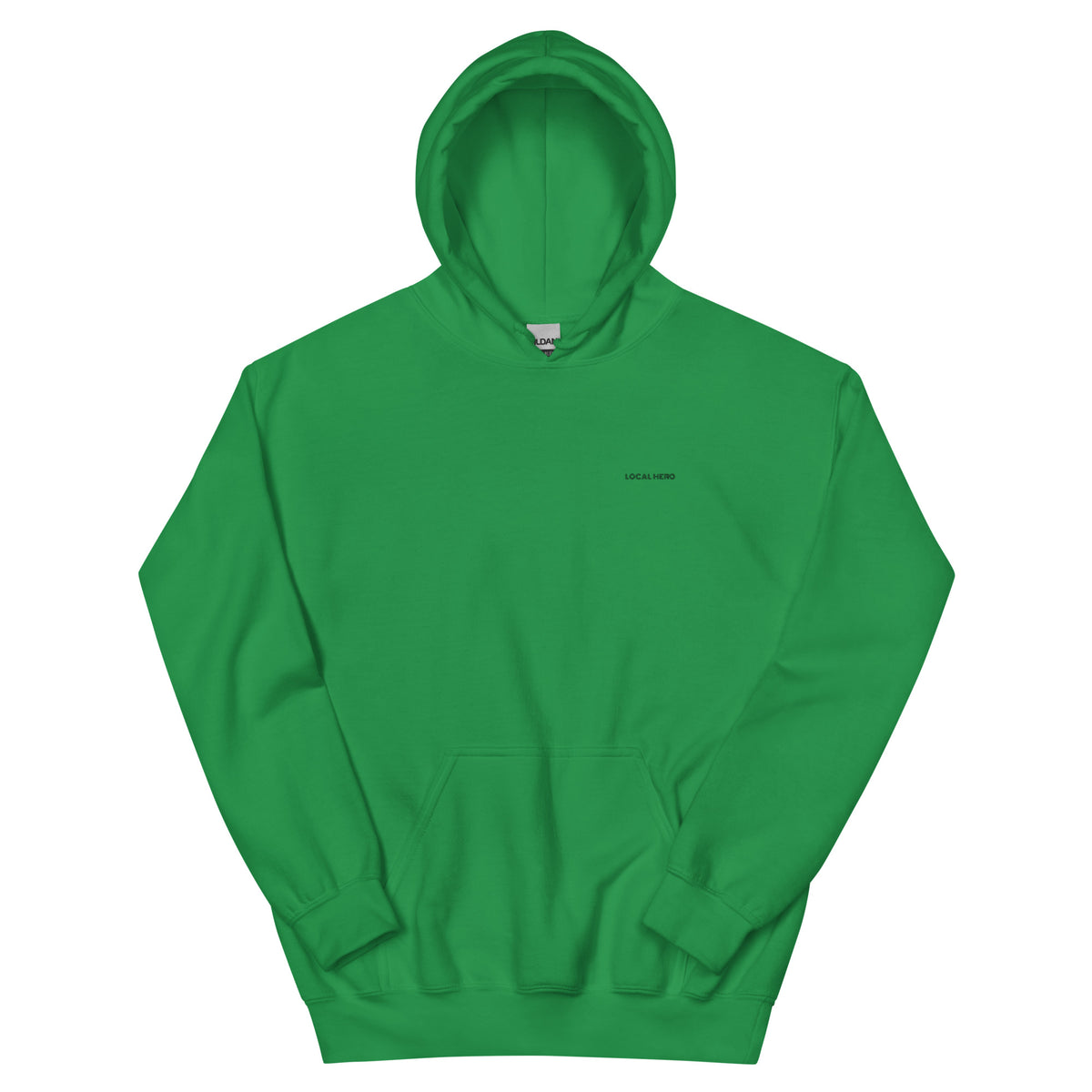 Local Hero Unisex-Hoodie, Irish Green, Vorderansicht