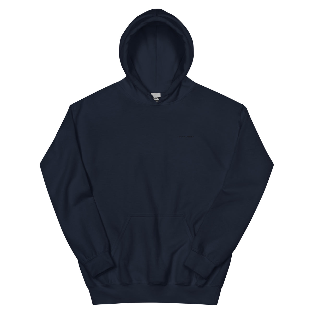 Local Hero Unisex-Hoodie, Navy, Vorderansicht