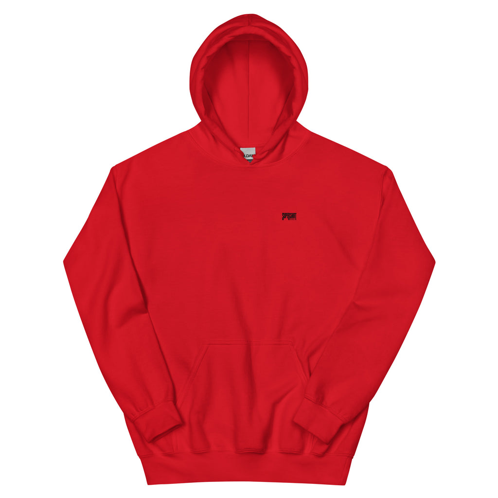 Supershirt Basic Unisex-Hoodie, Rot, Vorderansicht