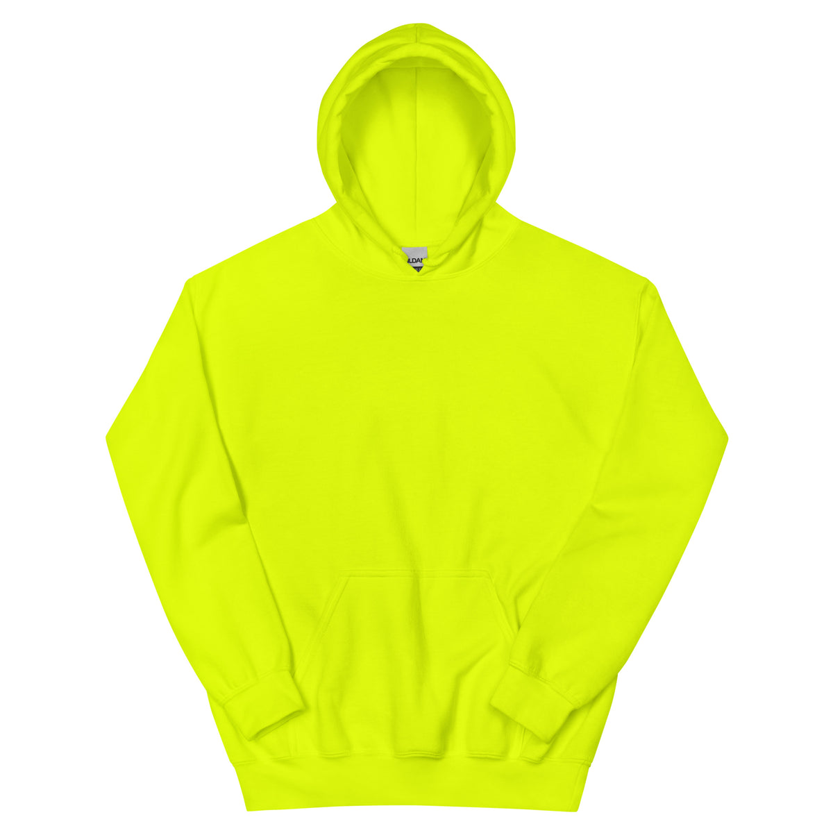 Berlin Kongresshalle Oversized-Hoodie, Safety Green, Vorderansicht