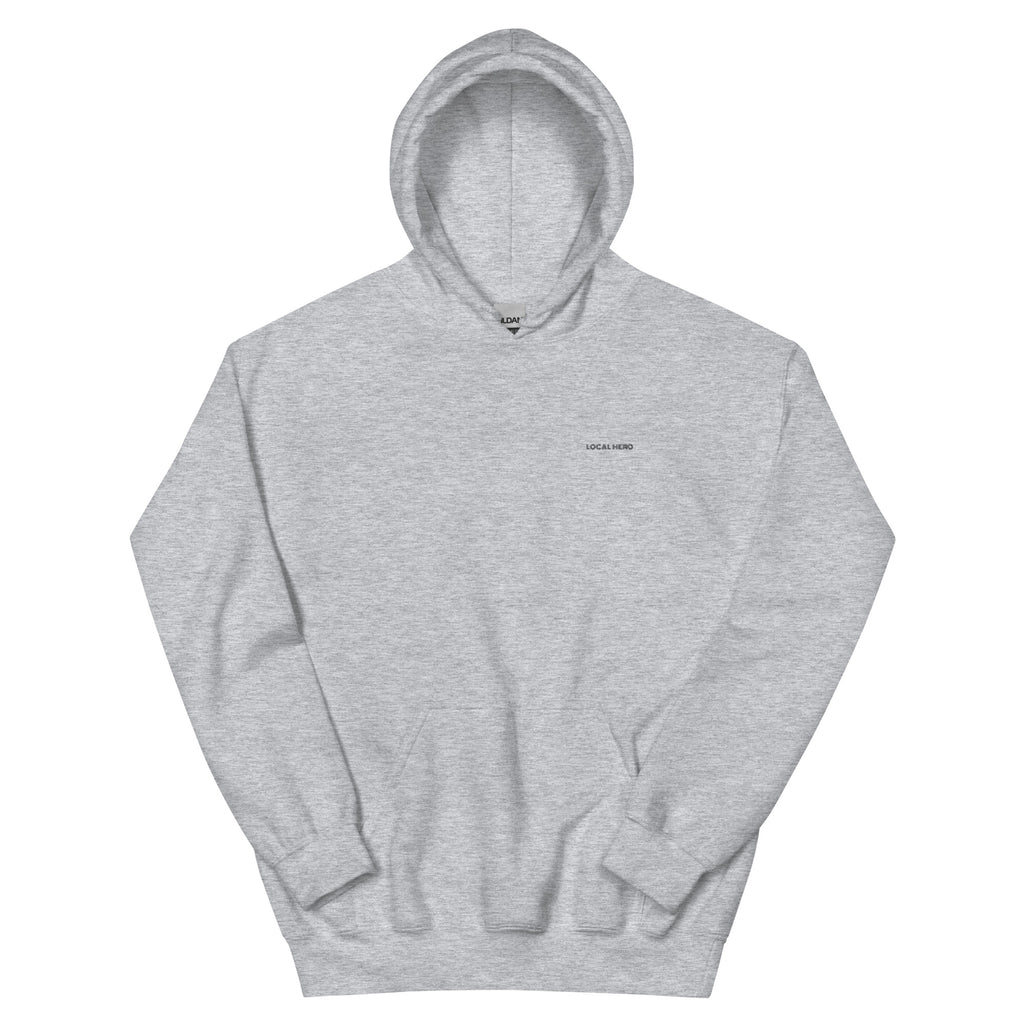 Local Hero Unisex-Hoodie, Sport Grey, Vorderansicht