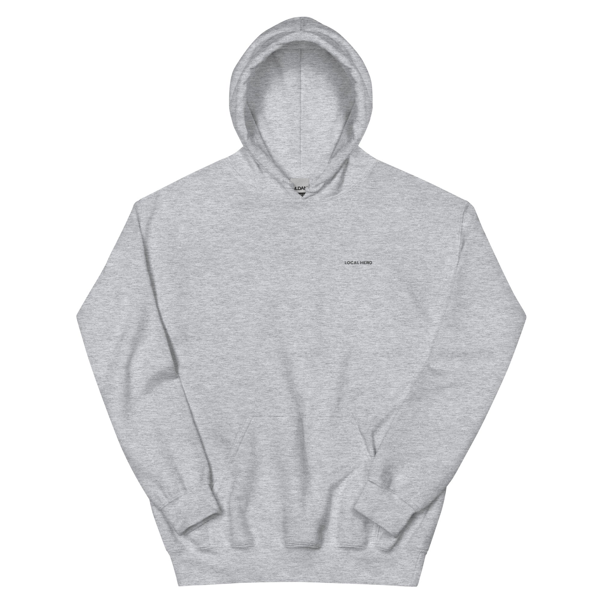 Local Hero Unisex-Hoodie, Sport Grey, Vorderansicht