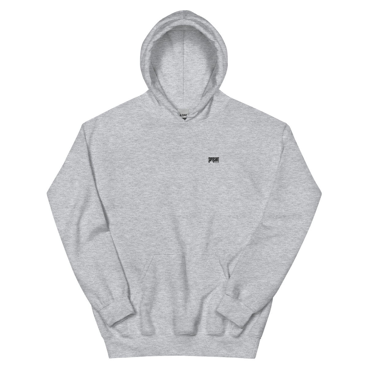Supershirt Basic Unisex-Hoodie, Sport Grey, Vorderansicht