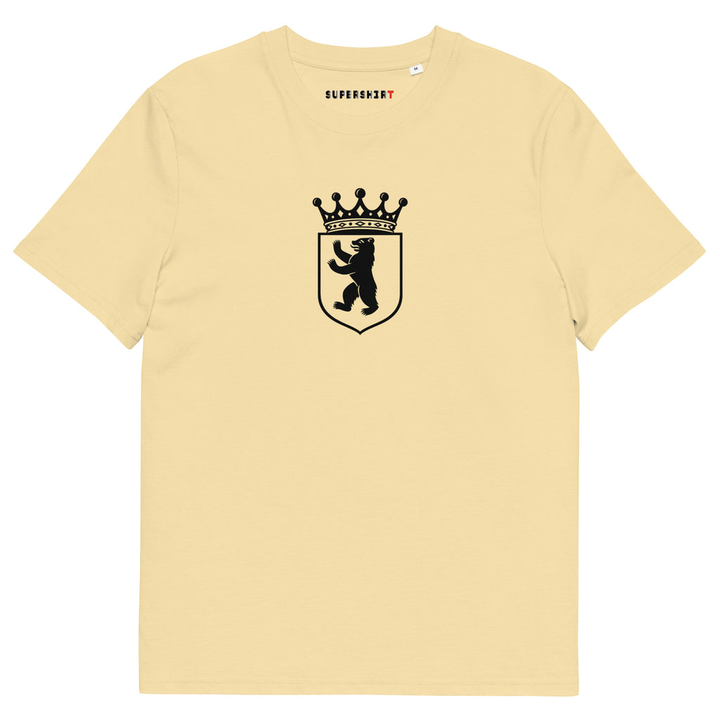 Berlin bear (Berlin Bär) organic cotton T-shirt, Butter, front view