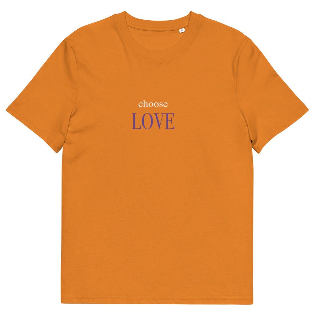 Choose Love T-Shirt mit Schriftzug, Day Fall, Vorderansicht