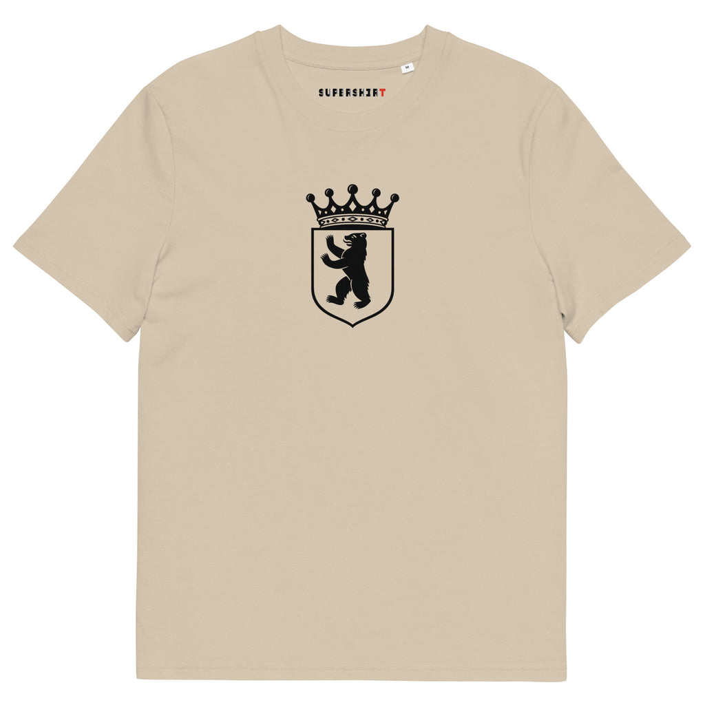 Berlin bear (Berlin Bär) organic cotton T-shirt, Desert Dust, front view