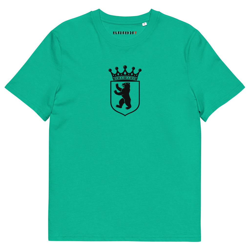Berlin bear (Berlin Bär) organic cotton T-shirt, Go Green, front view