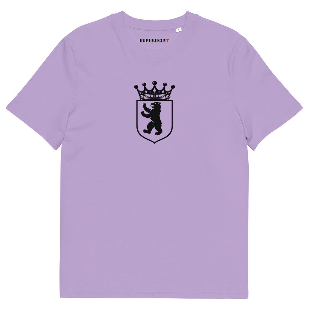 Berlin bear (Berlin Bär) organic cotton T-shirt, Lavender Dawn, front view
