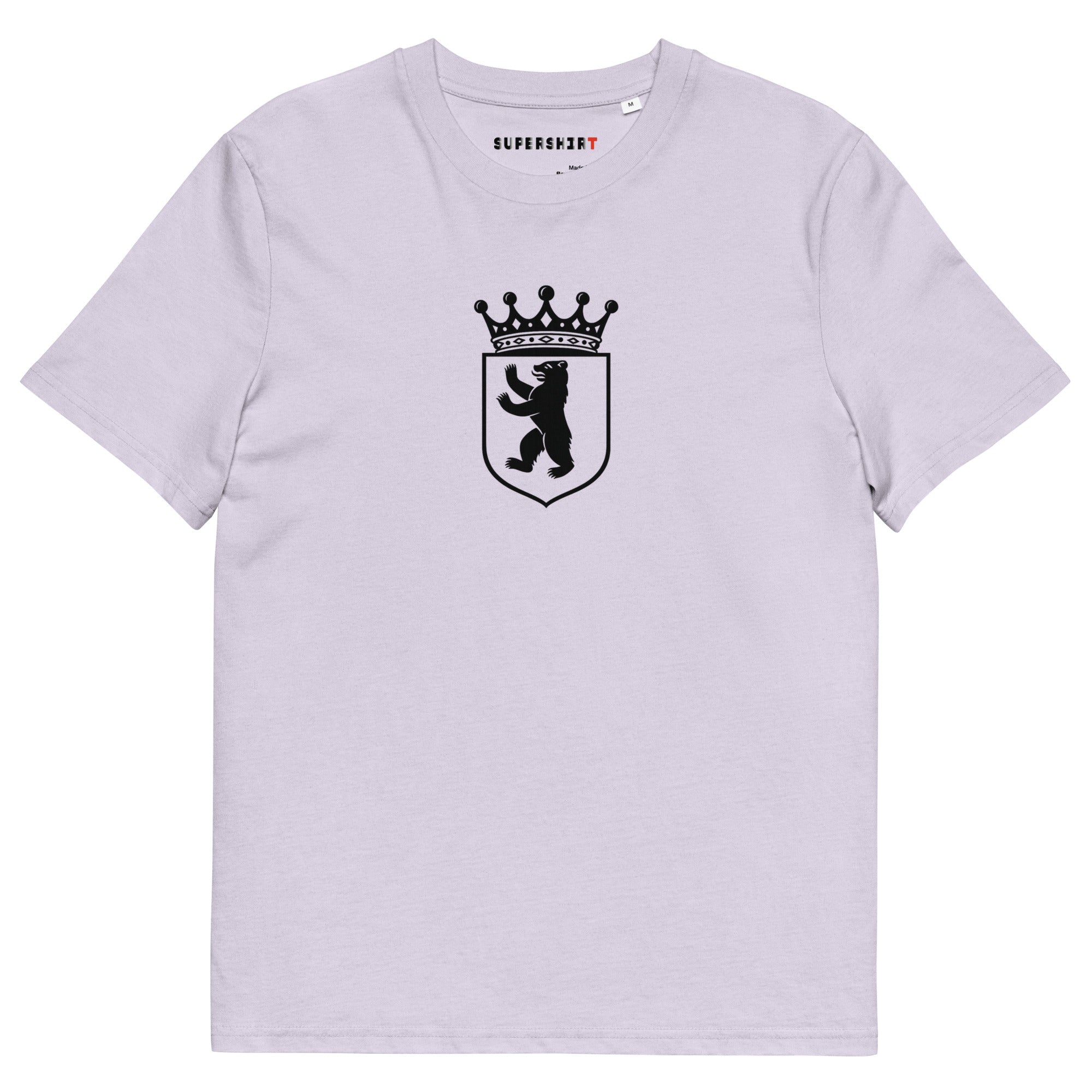 Berliner Bär T-Shirt aus Bio-Baumwolle, Lavendel, Vorderansicht