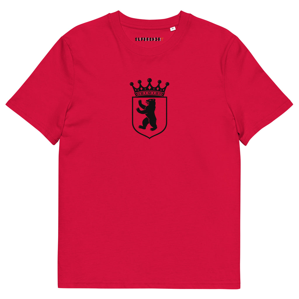 Berlin bear (Berlin Bär) organic cotton T-shirt, Red, front view