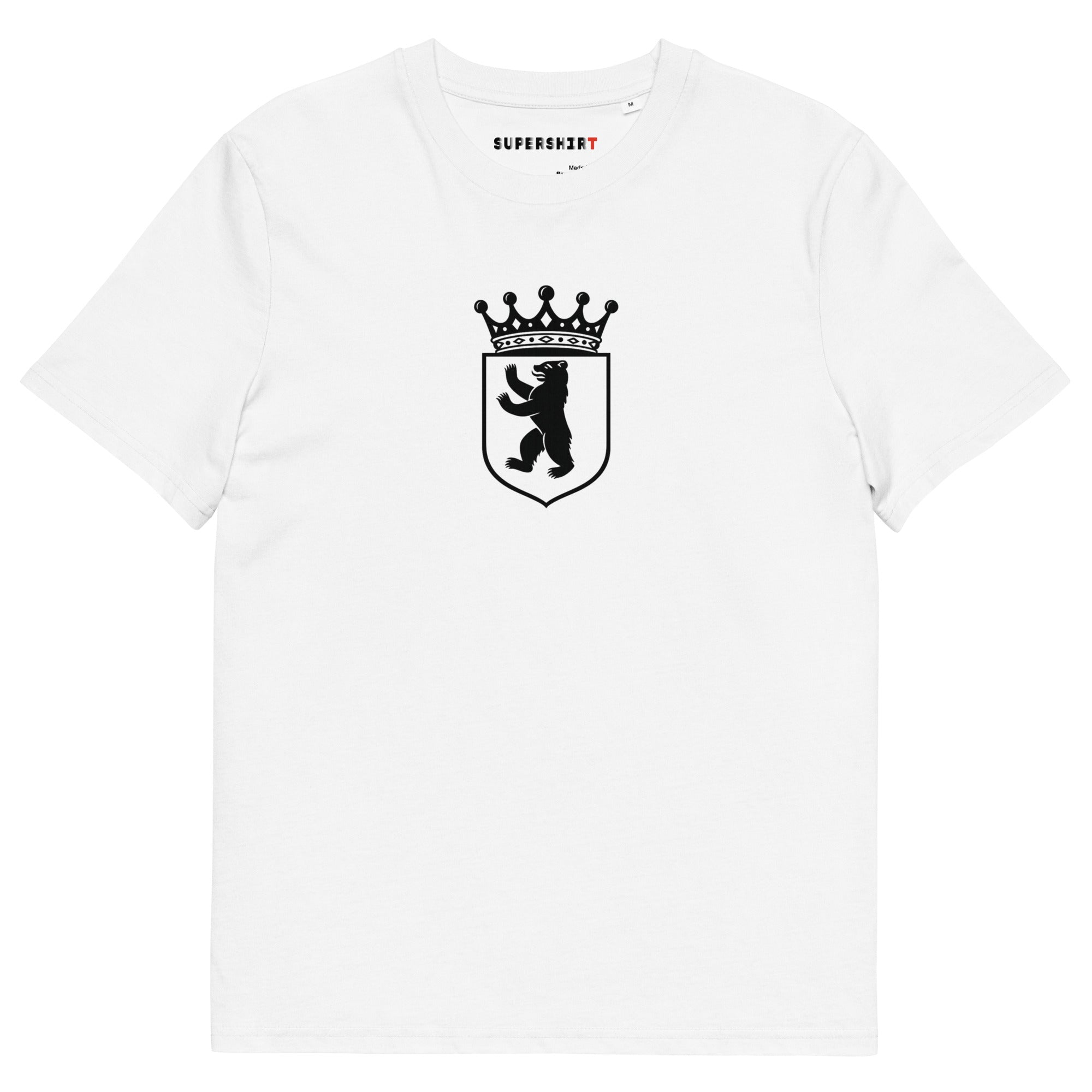 Berliner Bär T-Shirt aus Bio-Baumwolle, Weiß, Vorderansicht