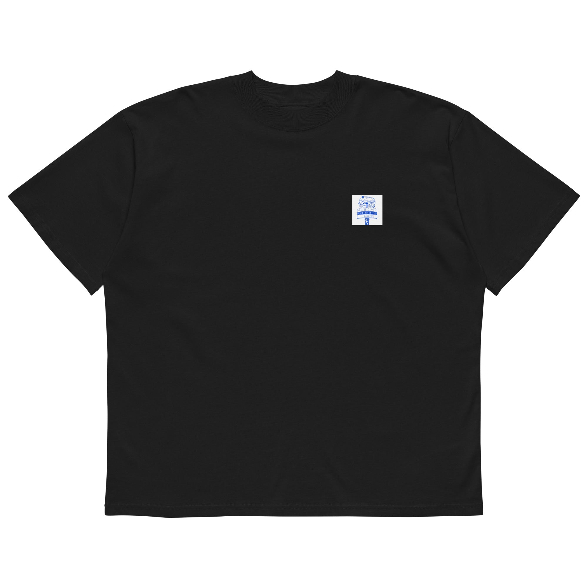Berlin Alexanderplatz T-shirt with World Clock (Weltzeituhr) print, Black, front view