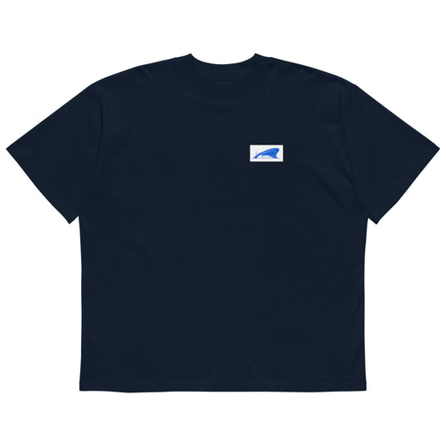 Berlin Kongresshalle Oversized-T-Shirt, Marineblau, Vorderansicht