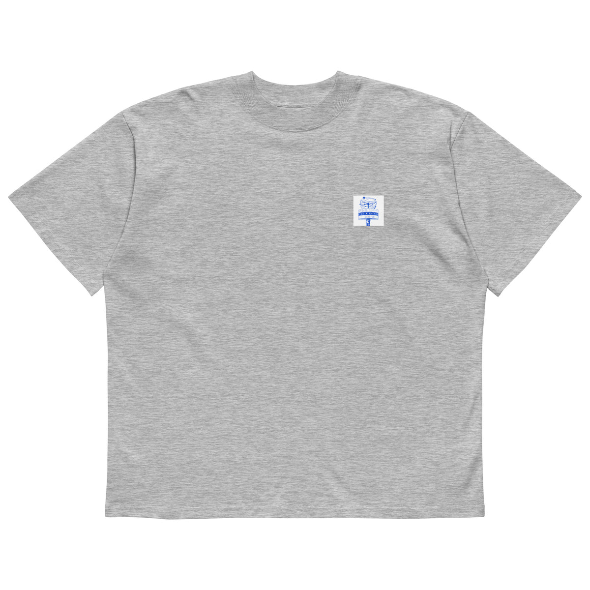 Berlin Alexanderplatz T-shirt with World Clock (Weltzeituhr) print, Heather Grey, front view
