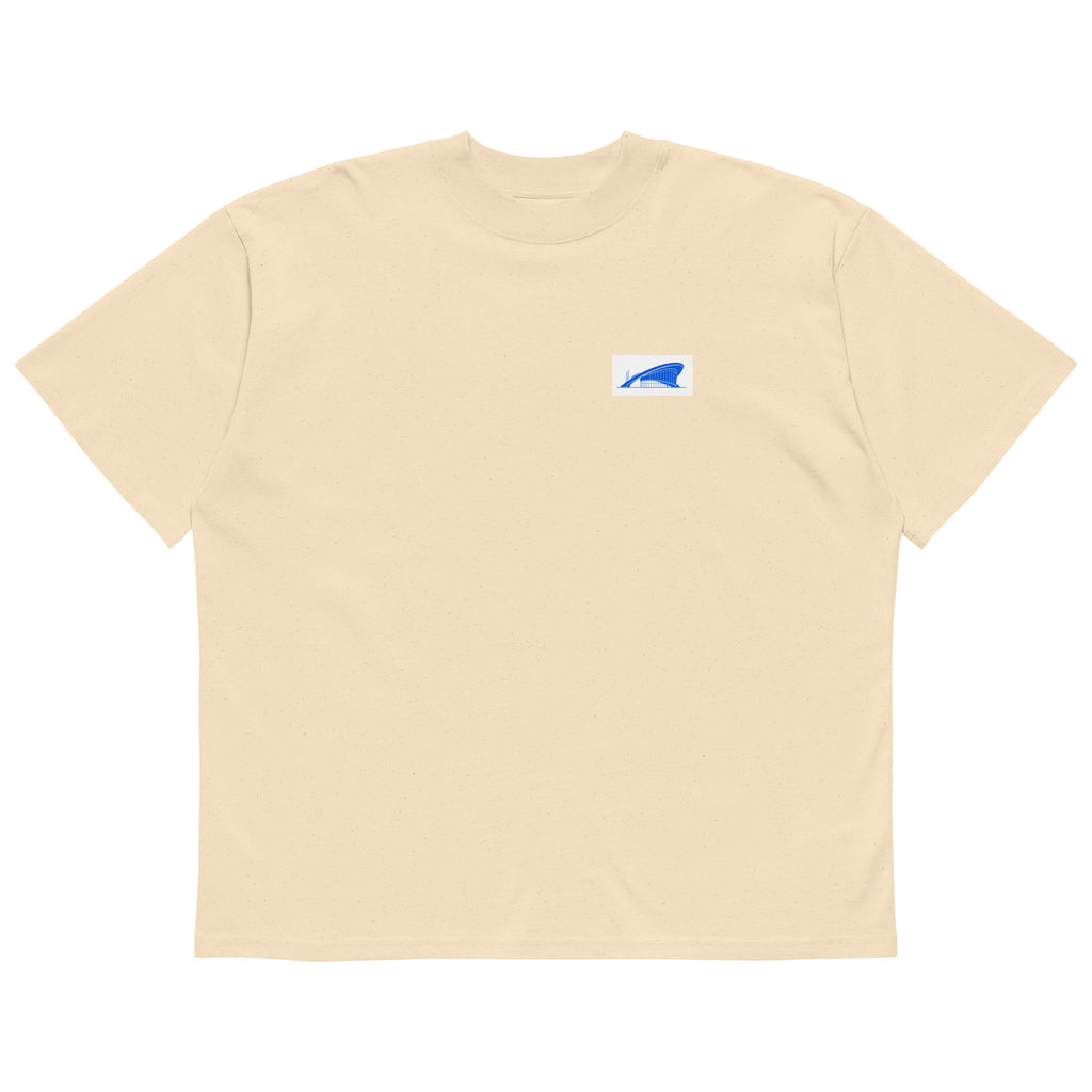 Berlin Kongresshalle Oversized-T-Shirt, Natur, Vorderansicht