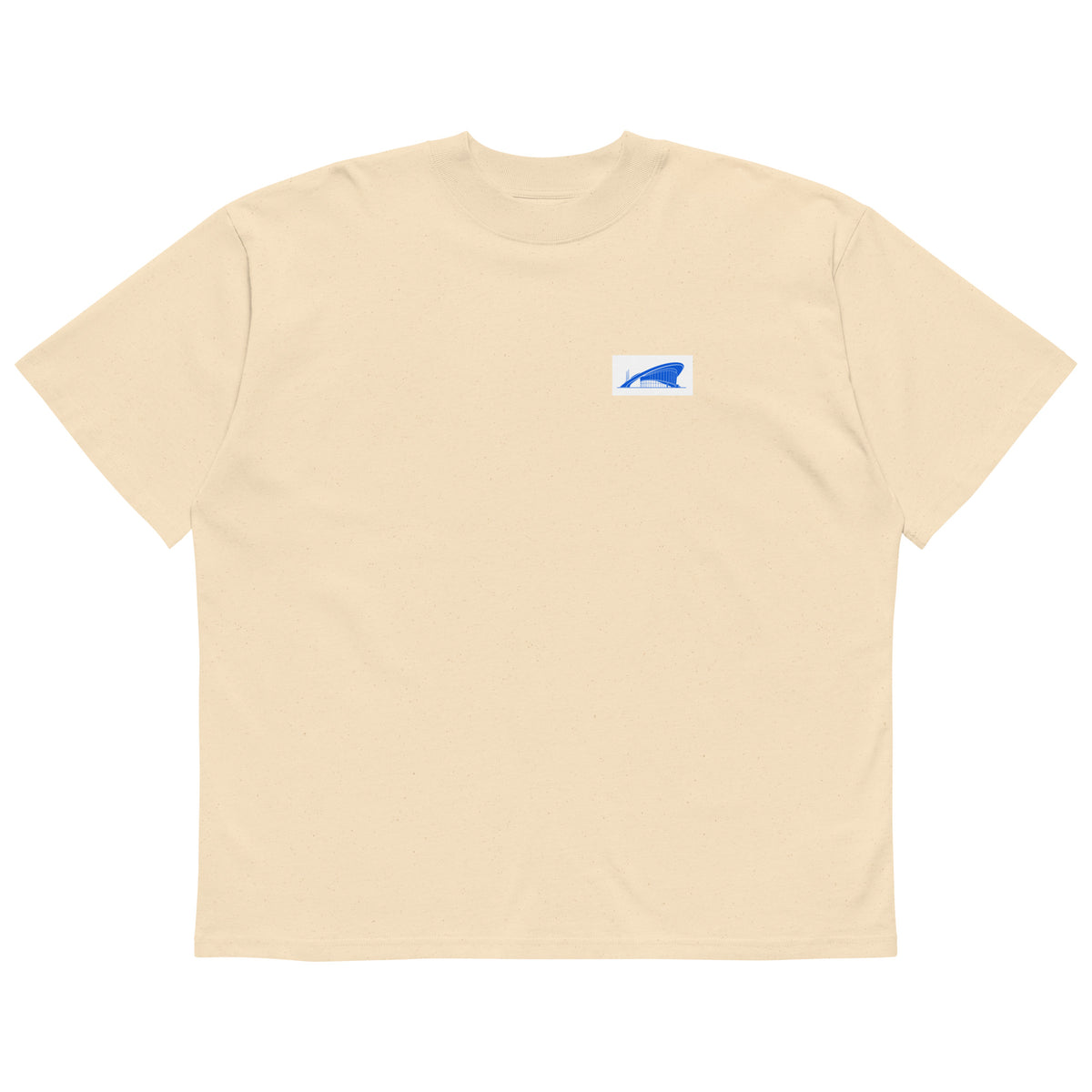 Berlin Kongresshalle Oversized-T-Shirt, Natur, Vorderansicht