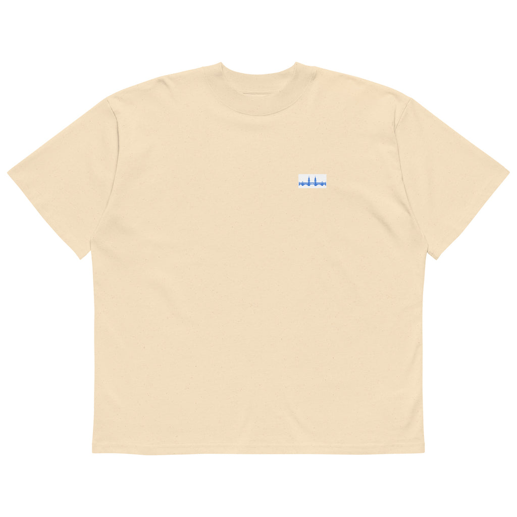 Berlin Oberbaumbrücke Oversized-T-Shirt, Natur, Vorderansicht