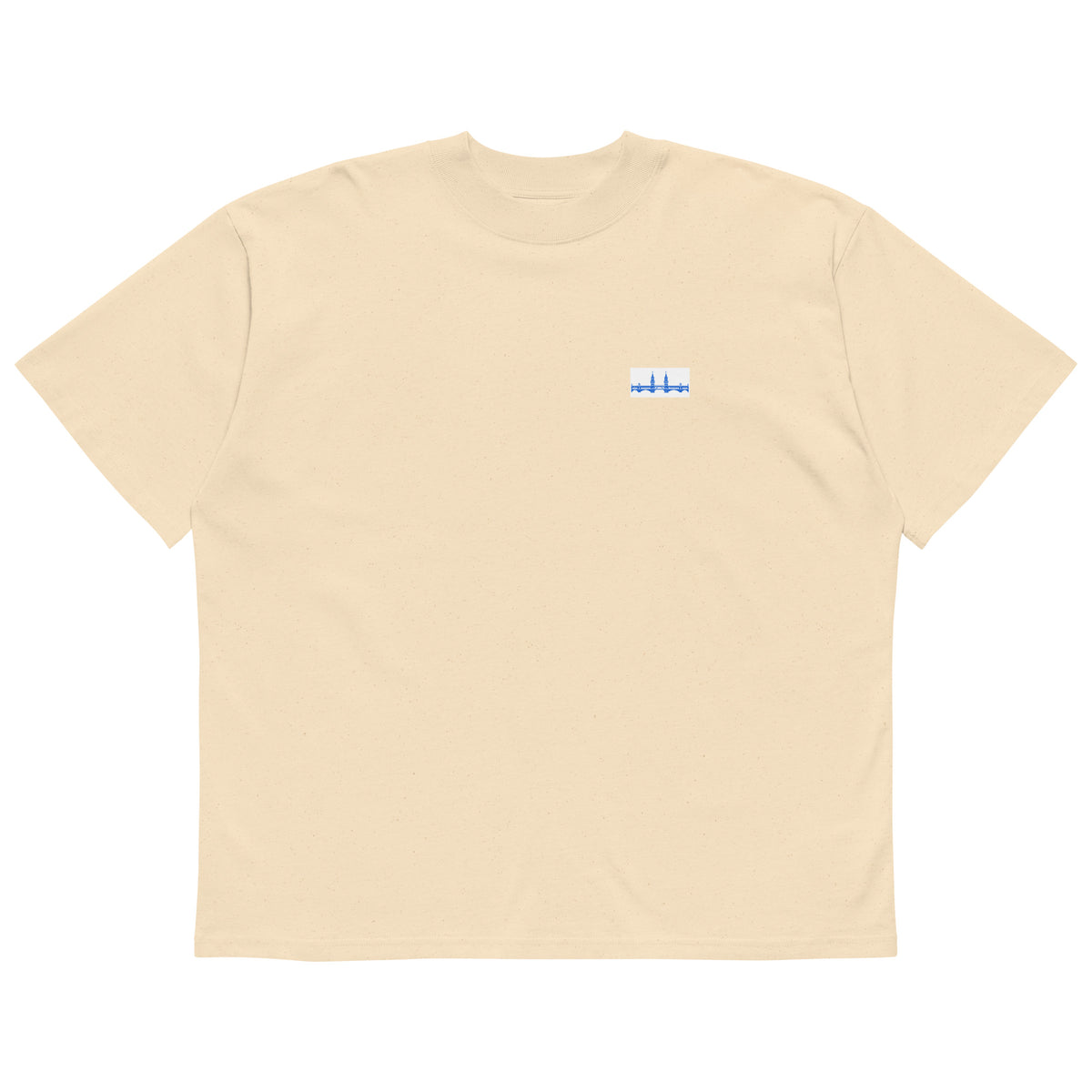 Berlin Oberbaumbrücke Oversized-T-Shirt, Natur, Vorderansicht
