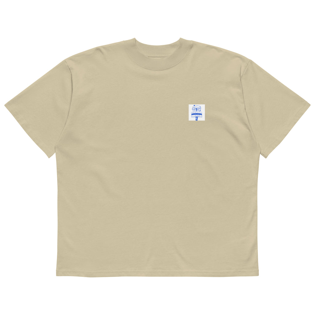 Berlin Alexanderplatz T-shirt with World Clock (Weltzeituhr) print, Stone, front view