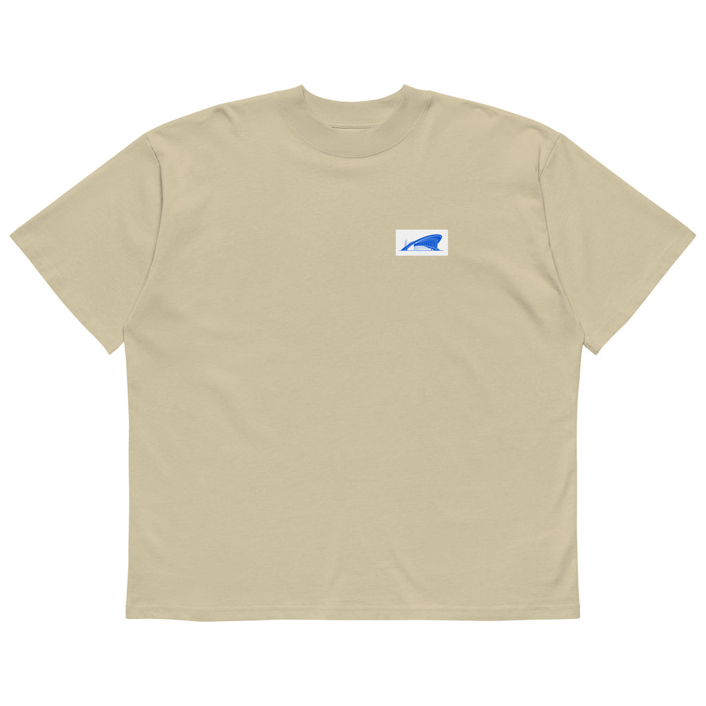 Berlin Kongresshalle Oversized-T-Shirt, Stone, Vorderansicht