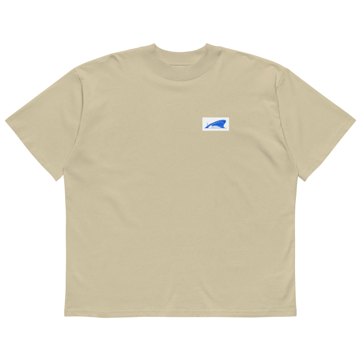 Berlin Kongresshalle Oversized-T-Shirt, Stone, Vorderansicht