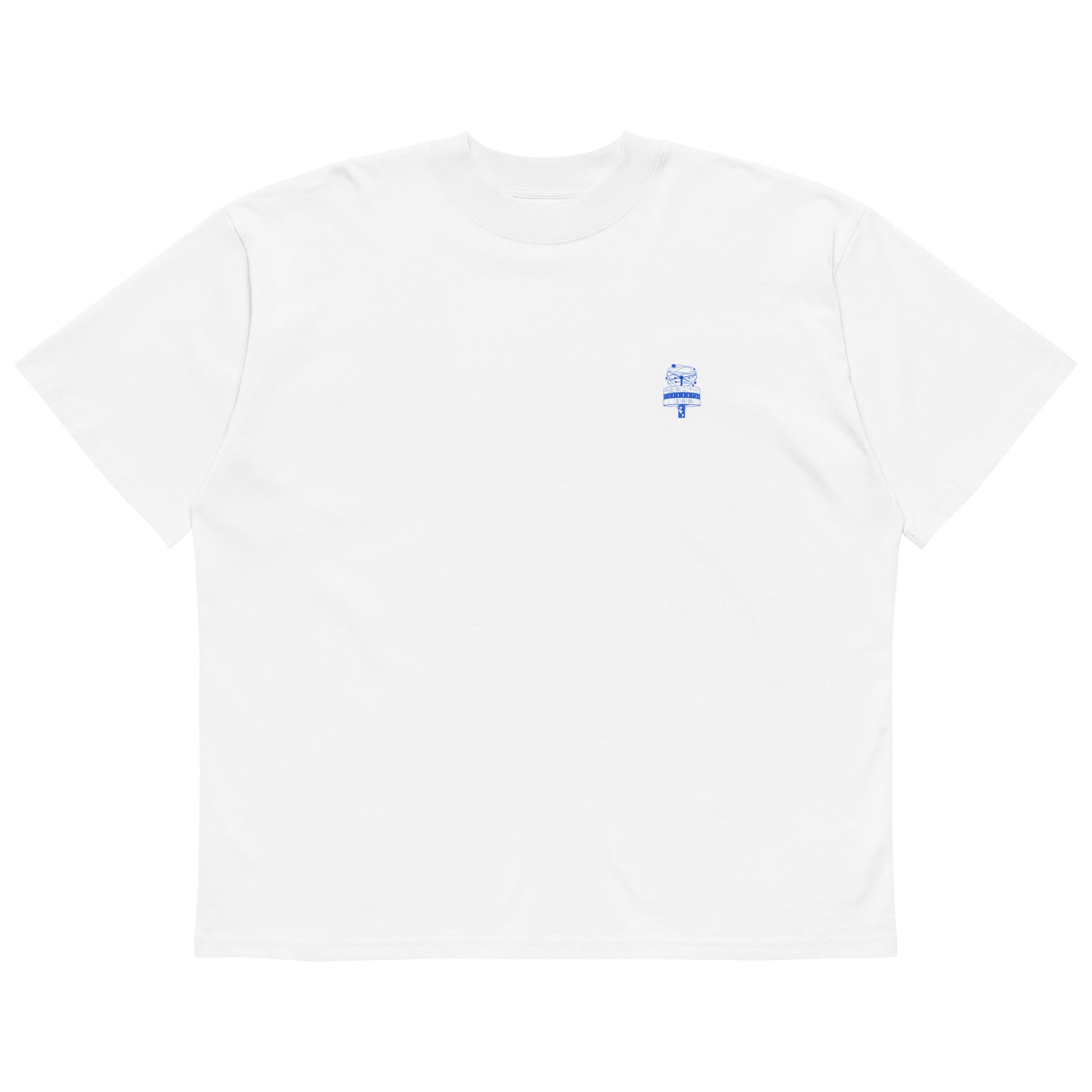 Berlin Alexanderplatz T-shirt with World Clock (Weltzeituhr) print, White, front view