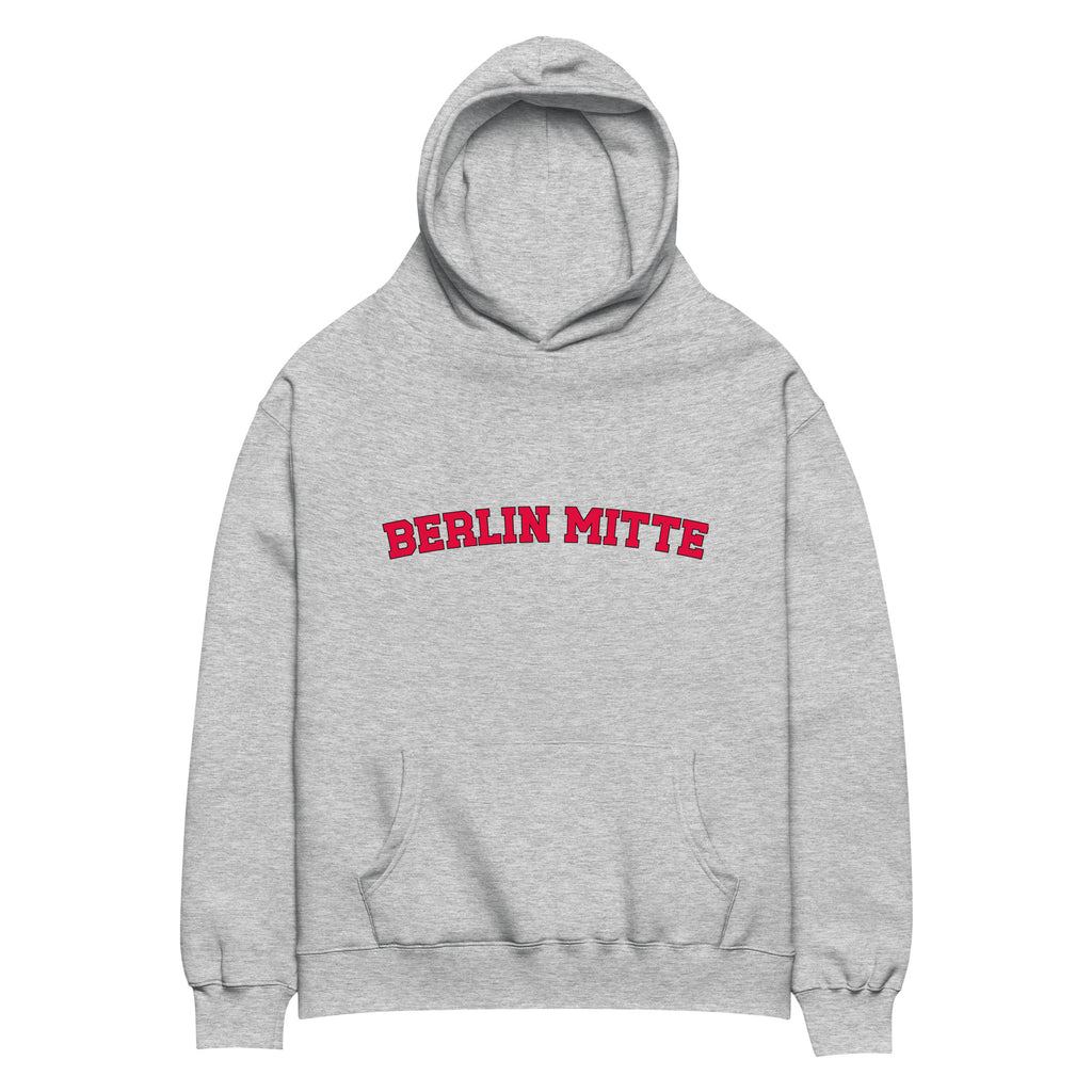 Berlin Mitte Oversized-Hoodie, Athletic Heather, Vorderansicht