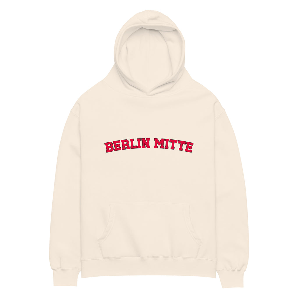 Berlin Mitte Oversized-Hoodie, Bone, Vorderansicht