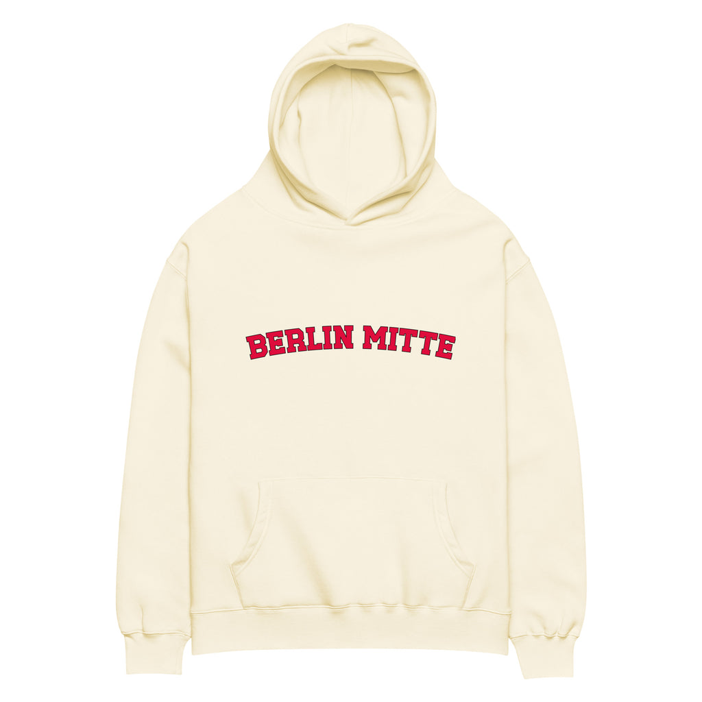 Berlin Mitte Oversized-Hoodie, Butter, Vorderansicht
