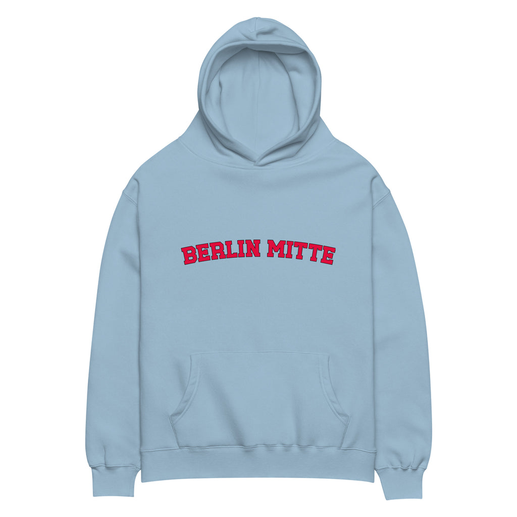 Berlin Mitte Oversized-Hoodie, Carolina Blue, Vorderansicht