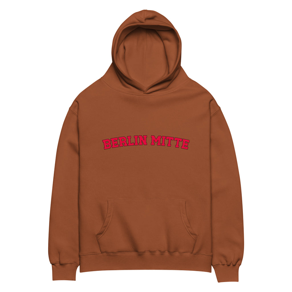 Berlin Mitte Oversized-Hoodie, Clay, Vorderansicht