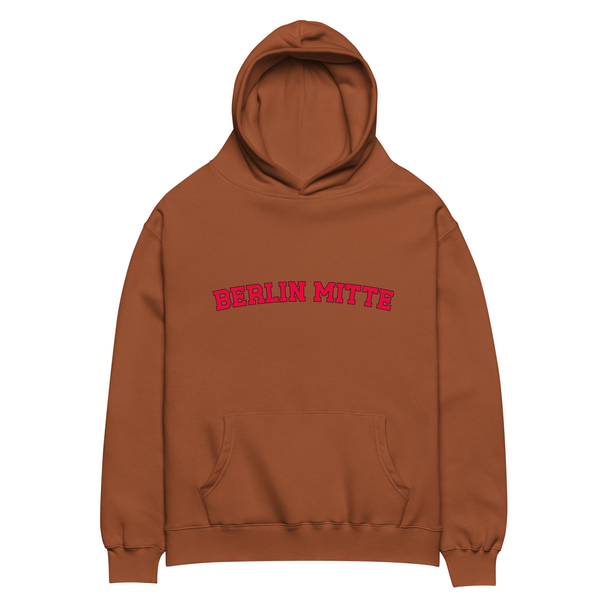 Berlin Mitte Oversized-Hoodie, Clay, Vorderansicht
