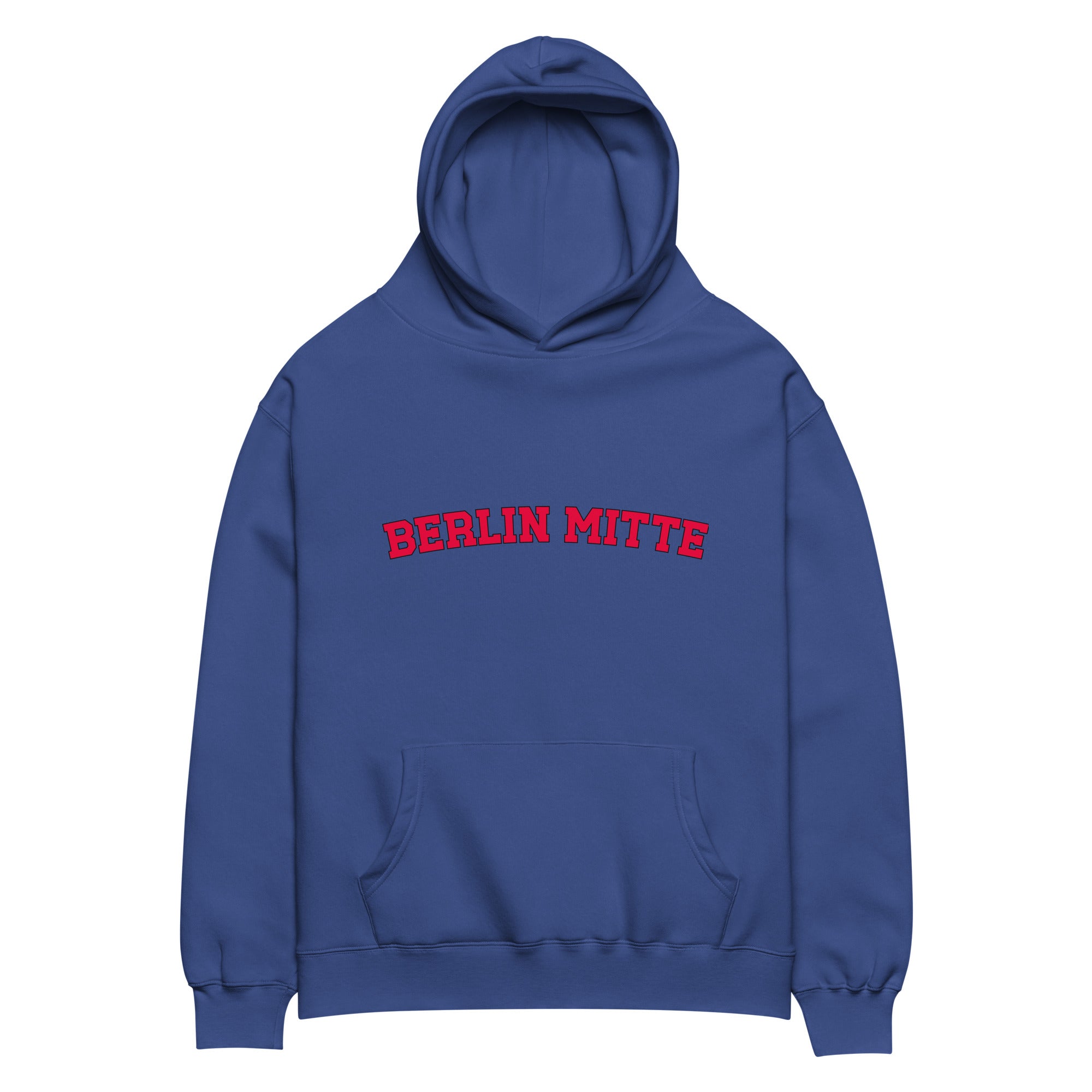 Berlin Mitte Oversized-Hoodie, Cobalt, Vorderansicht