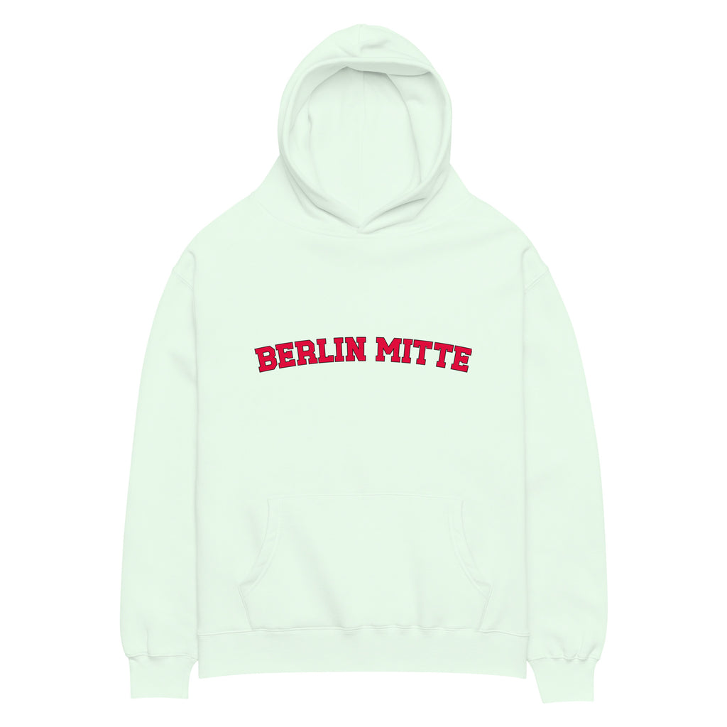 Berlin Mitte Oversized-Hoodie, Seafoam, Vorderansicht