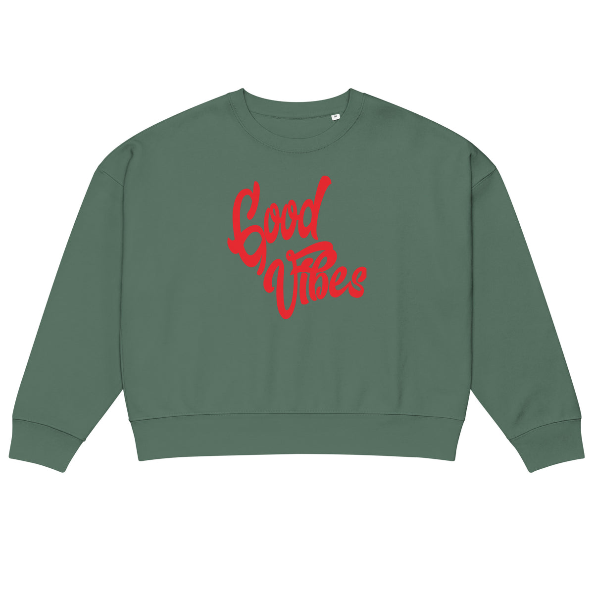 Good Vibes Damen-Sweatshirt aus Bio-Baumwolle, Green Bay, Vorderansicht