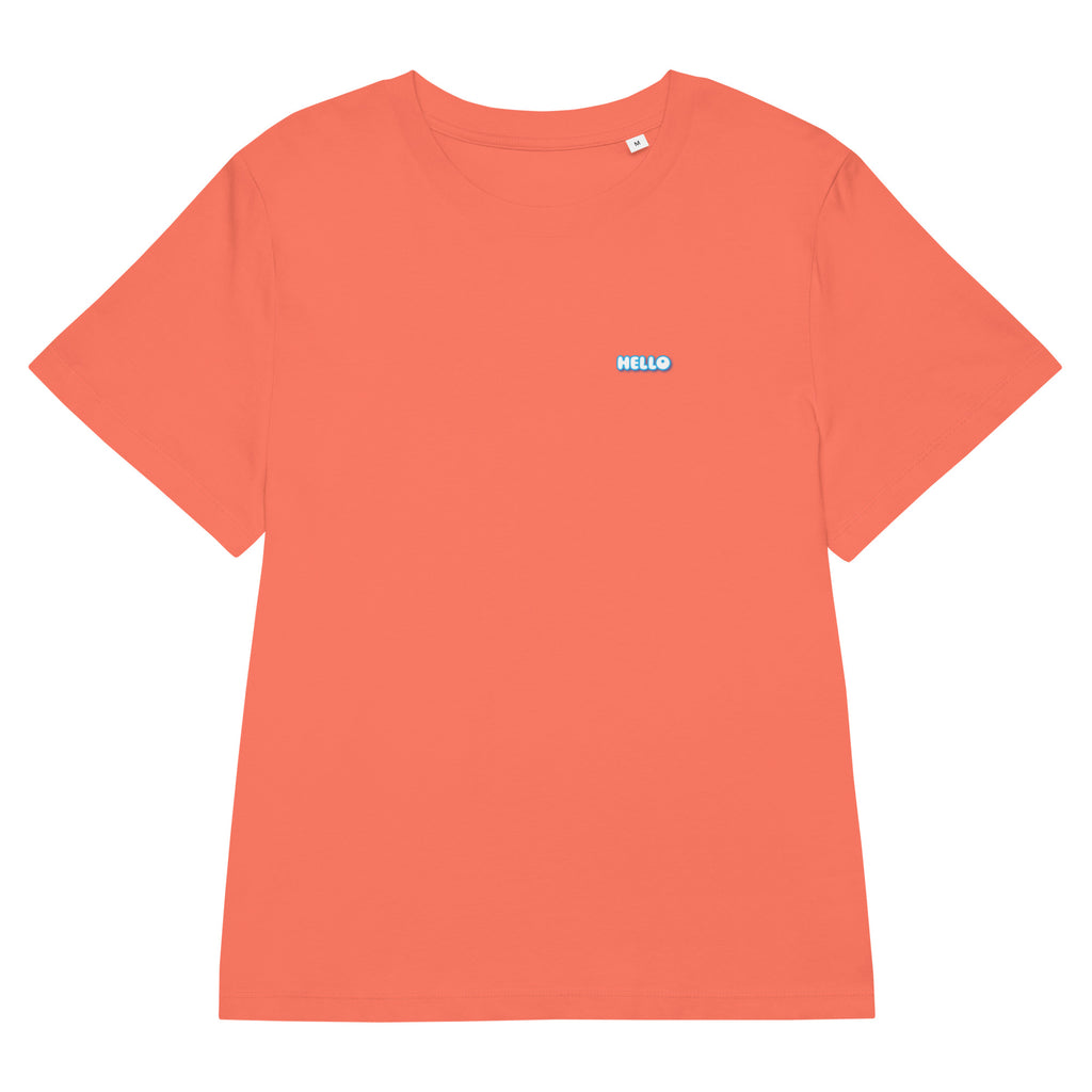 Hello-T-Shirt mit Streetwear-Schriftzug, Fiesta, Vorderansicht