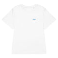 Hello-T-Shirt mit Streetwear-Schriftzug, Weiß, Vorderansicht